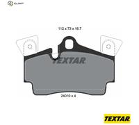 TEXTAR 2401001 Brake pad set