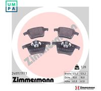 ZIMMERMANN 24011.177.1 Brake pad set