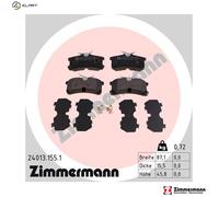 BRAKE PAD SET DISC BRAKE 24013.155.1 FOR TOYOTA COROLLA/Liftback/Compact OPEL