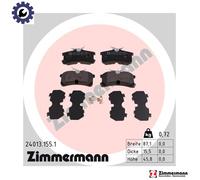 Brake pads 24013.155.1 ZIMMERMANN for TOYOTA OPEL