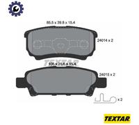 TEXTAR 2401401 Brake pad set