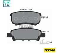 TEXTAR 2401401 Brake pad set