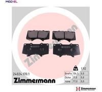 BRAKE PAD SET DISC BRAKE 24024.170.1 FOR MITSUBISHI PAJERO/SHOGUN/IV/Van 3.2L GX