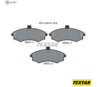 TEXTAR 2403101 Brake pad set