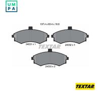 TEXTAR 2403101 Brake pad set