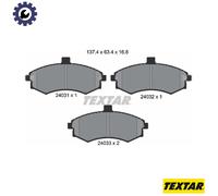 TEXTAR 2403101 Brake pad set
