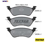 TEXTAR 2403601 Brake Pads Set Rear for Voyager Caravan