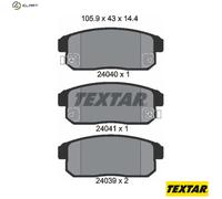 BRAKE PAD SET DISC BRAKE 2404001 FOR SUZUKI CHEVROLET NISSAN AVENIR 1.3L 4cyl