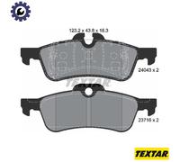 Textar Rear Brake Pads 2404301 - Genuine OE - Fits Mini FWD R56 - Full set of 4