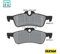 BRAKE PAD SET DISC BRAKE 2404301 FOR MINI W17 D14 /1ND 1.4L W10 B14 A 1.4L 4cyl