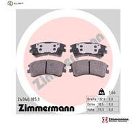 ZIMMERMANN 24046.185.1 Brake pad set