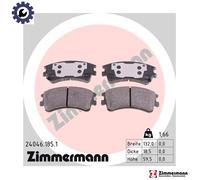ZIMMERMANN 24046.185.1 Brake pad set