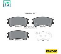 Genuine OE Textar Brake Pads Full Set Of 4 Front 2404601