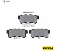Textar Brake Pad Set 2405001 - Disc Brake - for Ssangyong/Daewoo Musso 2.3L 4-cyl