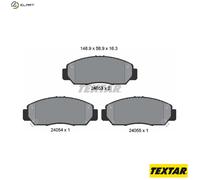Textar 2405301 Front Axle Disc Brake Pad Set Fits Honda