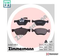 ZIMMERMANN 24067.190.1 Brake pad set