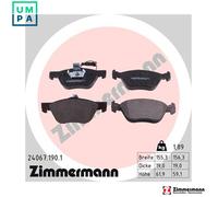 ZIMMERMANN 24067.190.1 Brake pad set