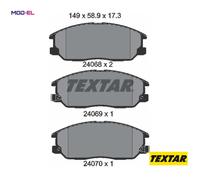 BRAKE PAD SET DISC BRAKE 2406801 FOR KIA D4CB 2.5L G4JS 2.4L 4cyl SORENTO I 3.8L