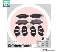 ZIMMERMANN 24072.175.1 Brake pad set