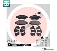 ZIMMERMANN 24072.175.2 Brake pad set