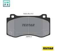 TEXTAR 2407501 Brake pad set