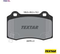 Textar 2407601 Brake Pad Set