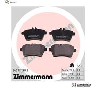 ZIMMERMANN 24077.190.1 Brake pad set