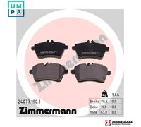 ZIMMERMANN 24077.190.1 Brake pad set