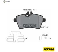 BRAKE PAD SET DISC BRAKE 2407701 FOR MERCEDES-BENZ OM 640.942 2.0L 4cyl A-CLASS