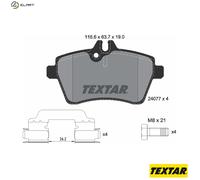 Textar Car Brake Pad Front Caliper Screws For Mercedes-Benz 2407702