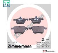 BRAKE PAD SET DISC BRAKE 24079.185.1 FOR JAGUAR 204PT 2.0L 4cyl XJ306DT 3.0L XJ