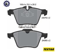 Brake Pad Set For Disc Brake Front Fits Jaguar S-Type XF XJ XK TEXTAR 2407903