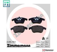 ZIMMERMANN 24084.190.1 Brake pad set