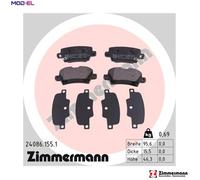 BRAKE PAD SET DISC BRAKE 24086.155.1 FOR HONDA CIVIC/VIII/Hatchback BALLADE 1.8L