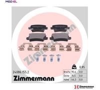 BRAKE PAD SET DISC BRAKE 24086.155.2 FOR HONDA CIVIC/VIII/Hatchback BALLADE 1.8L