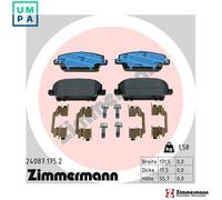 ZIMMERMANN 24087.175.2 Brake pad set
