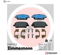 ZIMMERMANN 24087.175.2 Brake pad set