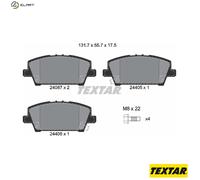 For Honda Genuine OE Textar Brake Pads Full Set Of 4 Front 2408701