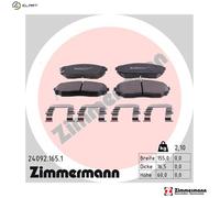 ZIMMERMANN 24092.165.1 Brake pad set