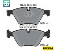 Textar Brake Pads Set 2409601 Front Full Set of 4 - OE 2288856/2288857/34112288856/34112288857
