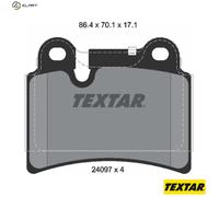 BRAKE PAD SET DISC BRAKE 2409701 FOR VW BMV/BMX/BKJ 3.2L 6cyl TOUAREG