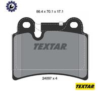 TEXTAR 2409701 Brake pad set