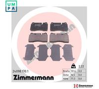 ZIMMERMANN 24098.170.1 Brake pad set