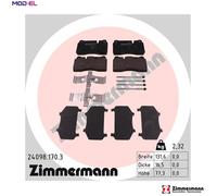 ZIMMERMANN 24098.170.3 Brake pad set