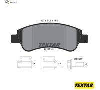 Textar Front Disc Brake Pad Set 2410101 – Fits Citroen DS & Peugeot