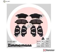 ZIMMERMANN Brake Pad Set 24122.190.1 - Disc brake for Toyota Auris