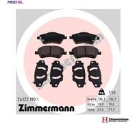 ZIMMERMANN Brake Pad Set 24122.190.1 - Disc brake for Toyota Auris