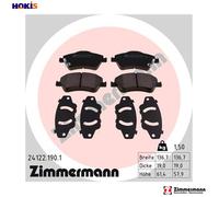 ZIMMERMANN Brake Pad Set 24122.190.1 - Disc brake for Toyota Auris
