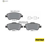 For Toyota Genuine OE Textar Brake Pads Full Set Of 4 Front 2412201