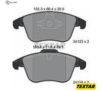 Brake Pads Set Front Textar 2412301 1379971 LR001017 10203163 30778910 1427386